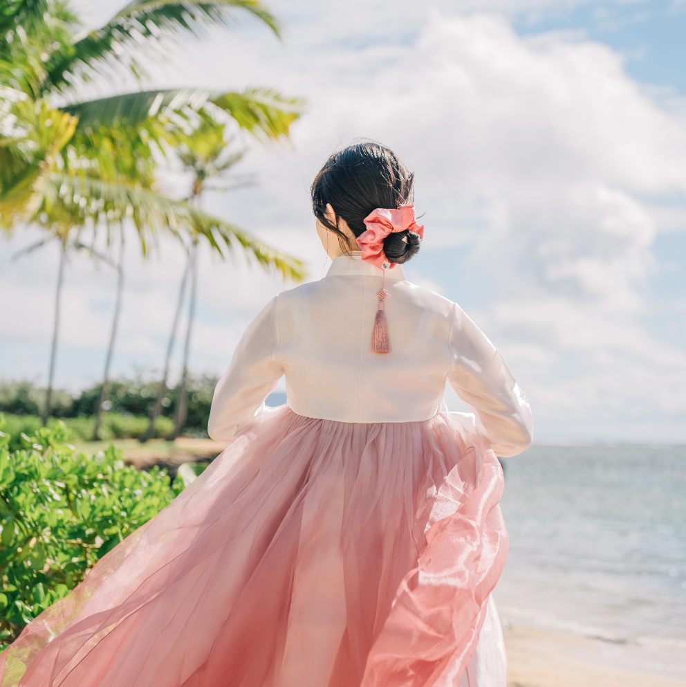 pink dress with bow Cecil - Pink 1950s Dress with White Lace