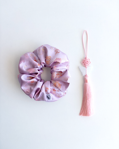 Yeonbora(Lavender) Hanbok Scrunchie