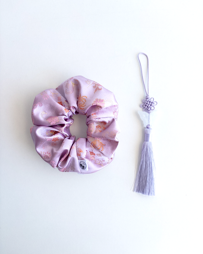 Yeonbora(Lavender) Hanbok Scrunchie